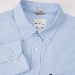 NWT Ben Sherman Mens LONG-SLEEVE SIGNATURE OXFORD SHIRT XL
